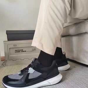 Stylish Black and Gray Sneakers